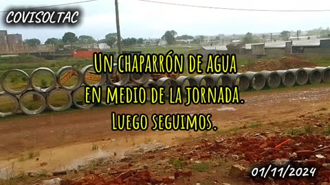 Un Chaparrón en medio de la jornada - COVISOLTAC - Tacuarembó (01/11/2024)