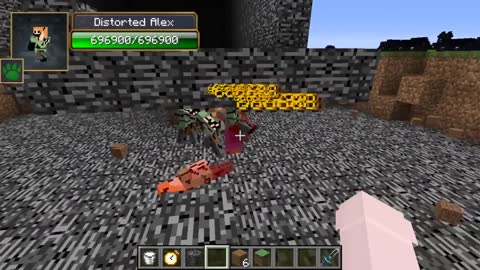 Herobrine vs all Herobrine and Creepypasta mobs in minecraft part 5