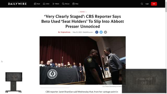 CBS reporter calls Beto press conference was 'clearly staged'