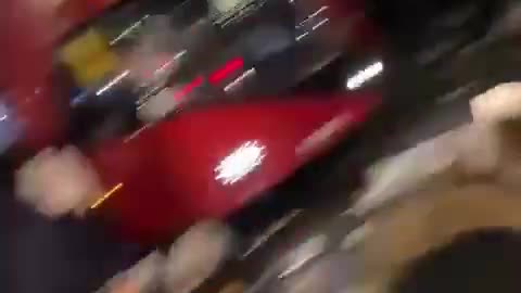 Moroccans "celebrating" their world cup football game win in London