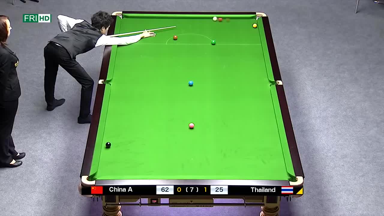 Producing art...on the green baize