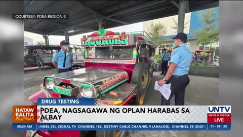 PDEA, PNP, nagsagawa ng Oplan Harabas sa Albay