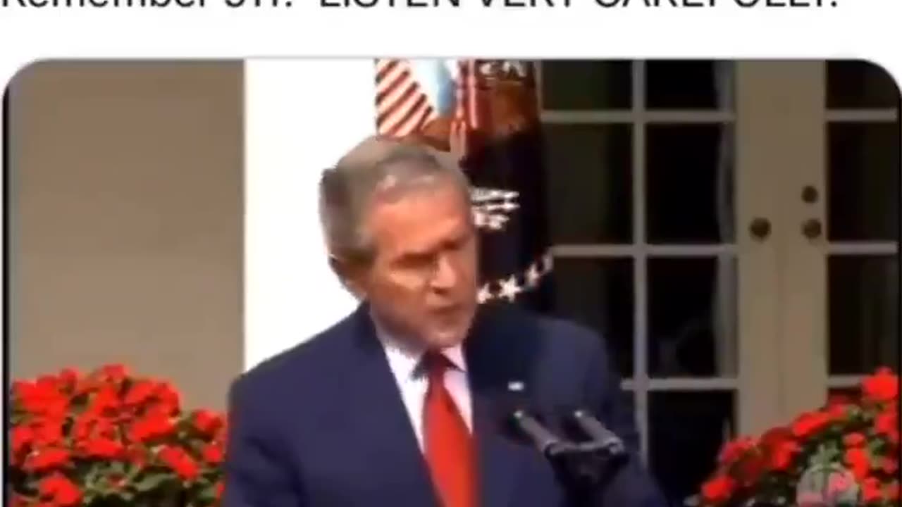 Bush 5 yrs. after 9_11 - What did he just say?!