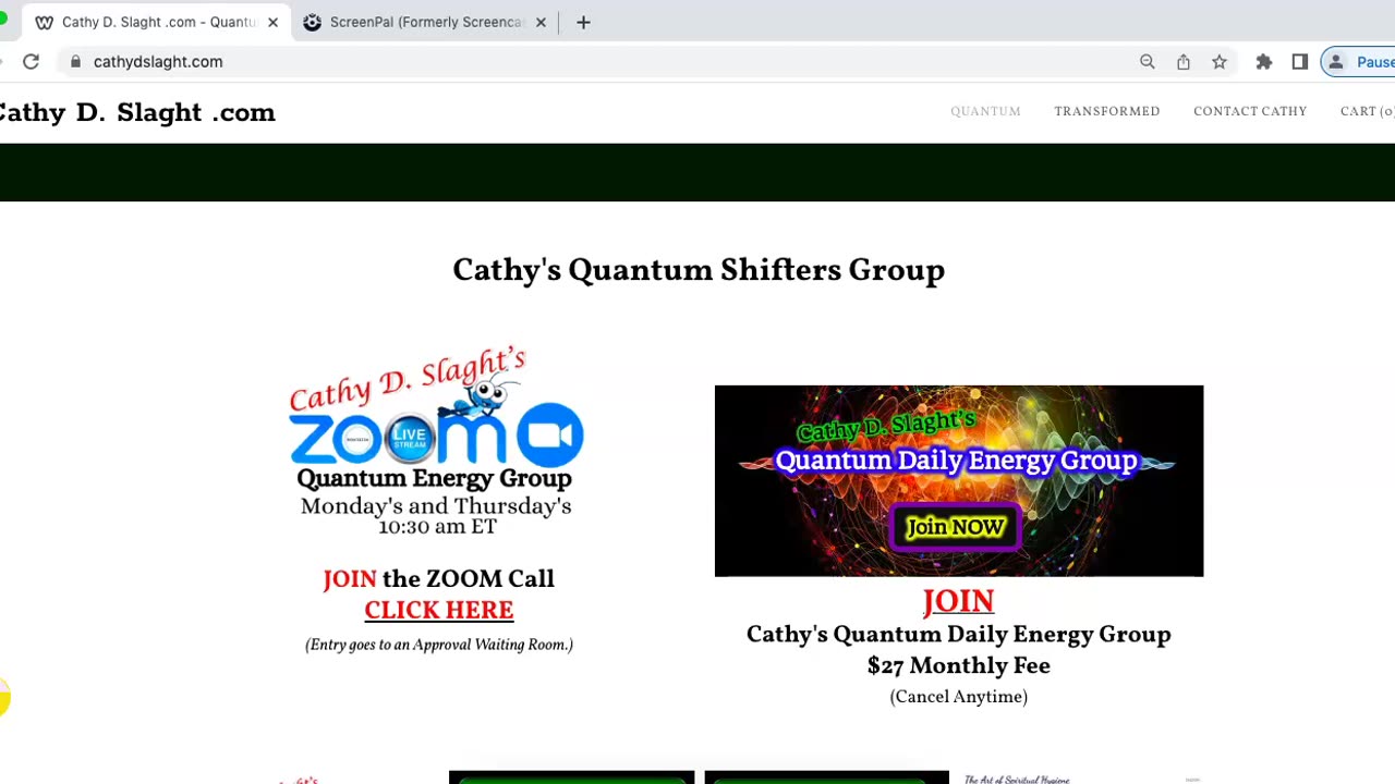 Cathy D. Slaght Quantum Energy Group Zoom Call 3 13.2023