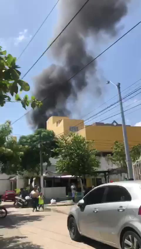 Incendio en La Castellana