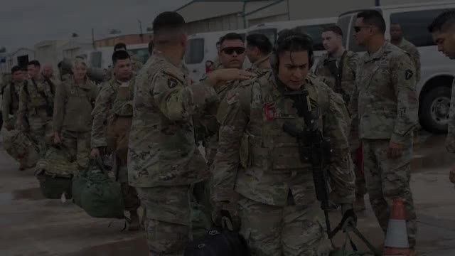 Major General Ronald "Win" Burkett at the El Paso Border