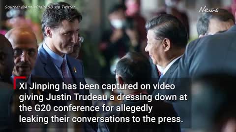 Xi Jinping furiously scolds Justin Trudeau over inappropriate act