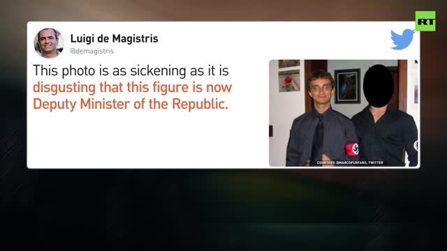 L'UE non ha reagito alla nomina da parte della Meloni di un vice ministro Galeazzo Bignami che è stato sorpreso a indossare un simbolo nazista e non è l'unica figura controversa nella squadra del premier.