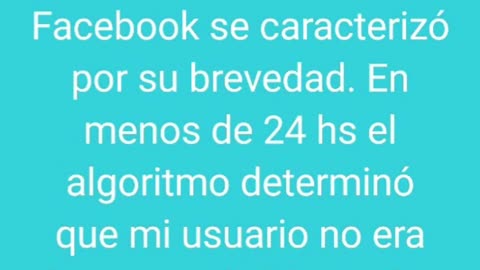 Facebook blocked my account because its algorithm determined that my activity it's not human...