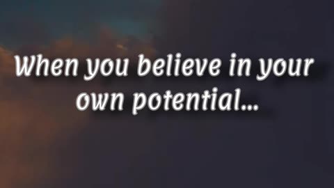 When you believe in your own potential... #quotes #success #motivation #successquotes