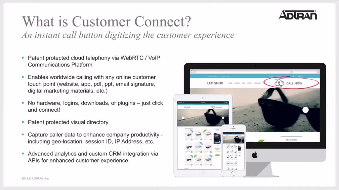 Implement our Customer Connect feature, which allows simple, instant access to you and/or staff.