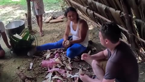 # Americans Trying jungle food# Best/ worst.....#Trying to explore