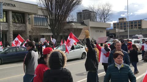 Freedom Rally Kelowna Canada 19 Feb 2022