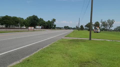 Amtrak AutoTrain SB in Daylight at 70 mph CSX A-line Seville FL