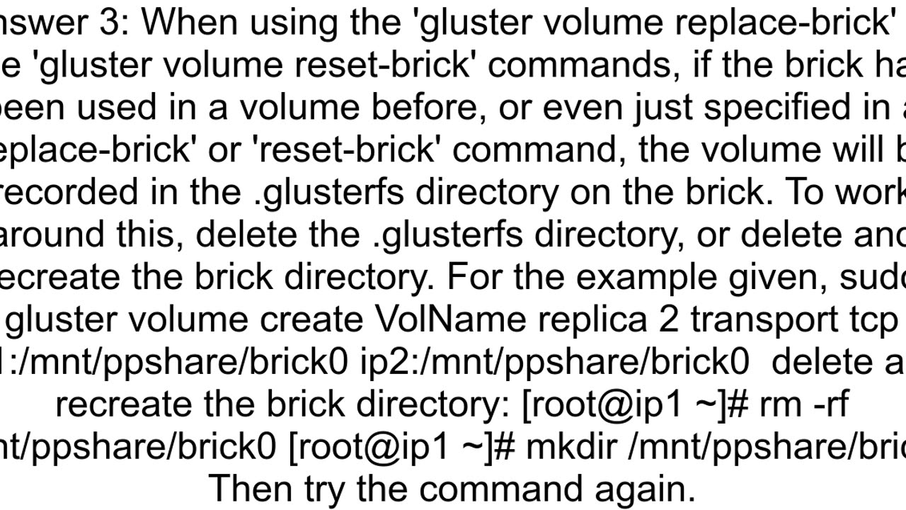 glusterfs volume creation failed brick is already part of volume