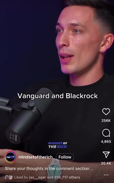 All roads lead to Vanguard and BlackRock.