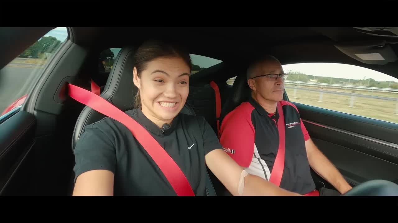 Porsche fast laps with Emma Raducanu at Silverstone