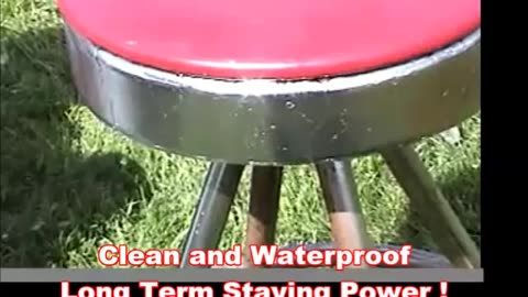 Vintage Chrome Stool Rust Cleanup and Preservation with USA Fluid