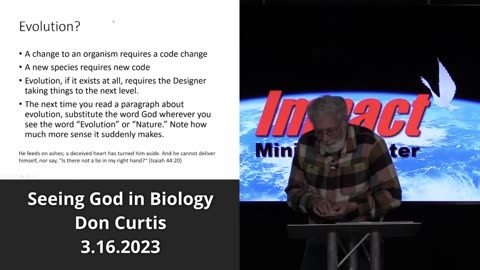 Seeing God in Biology – Don Curtis – 3.16.2023