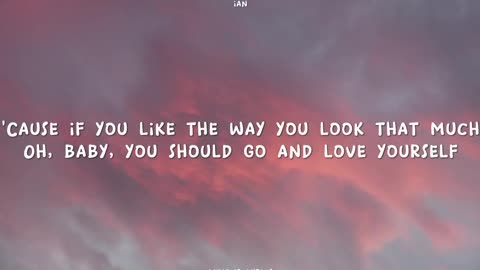 Justin Bieber - Love Yourself (Lyrics Video)