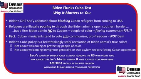 Biden & Cuba; Rep. Beth Van Duyne; Barr Blocked Investigation; Marxism 7.14.21