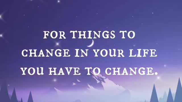 for things to change…