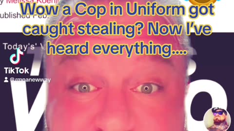 On duty Cop in Uniform busted for Stealing?