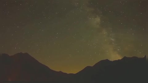 Low Angle View Of Stars Time Lapse Beauty Of Nature In Night