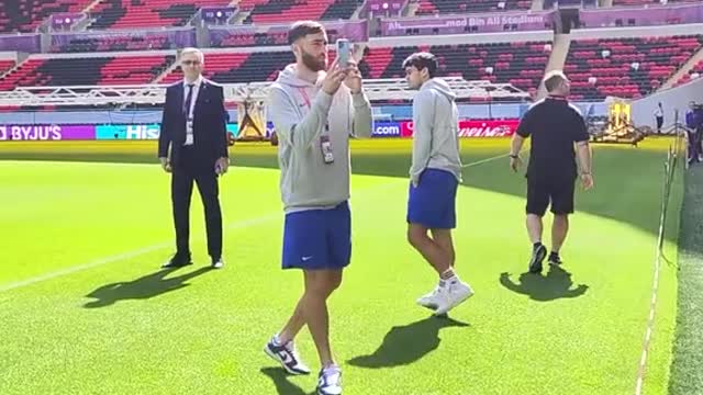 First look 👀 🇺🇸 Team USA 🤝Ahmad Bin Ali Stadium 🏟 #FIFA#FIFAWorldCupNT #USA