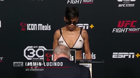 Polyana Viana and Iasmin Lucindo - Official Weigh-ins - (UFC Fight Night_ Luque vs. dos Anjos)