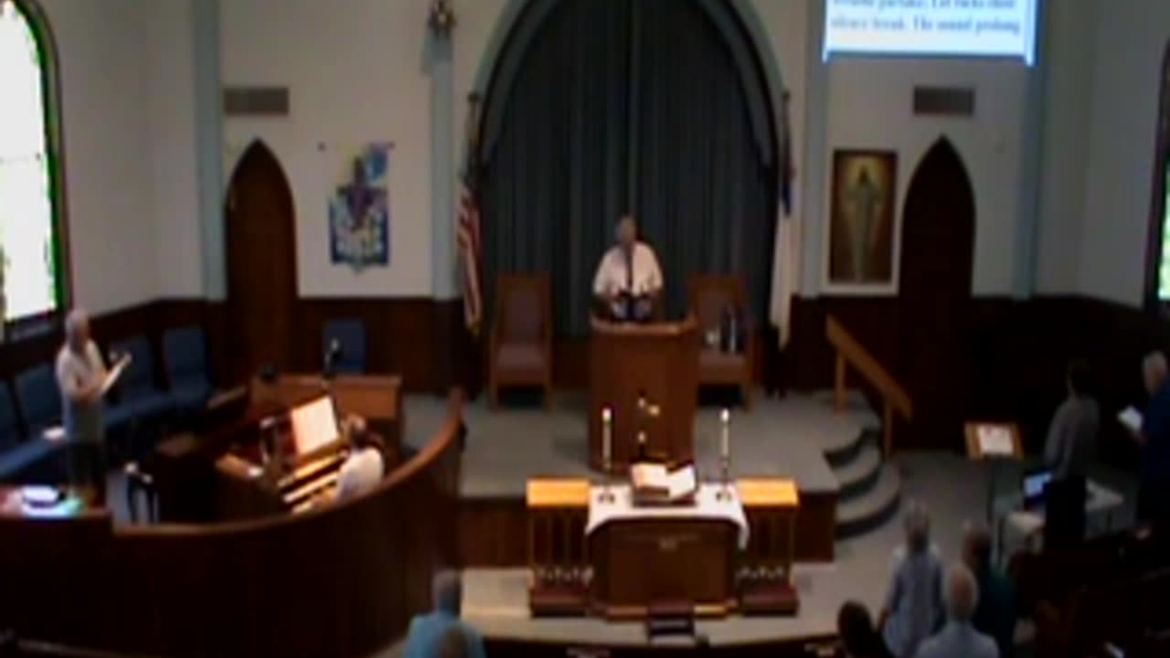 July 7, 2024, First Baptist Church, Loudonville, Ohio offering and second hymn