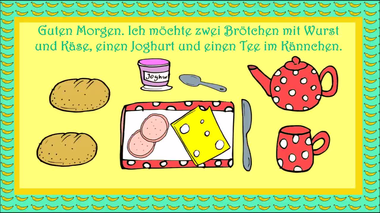Deutsch lernen A1 Essen und Getränke bestellen German lesson food and drinks