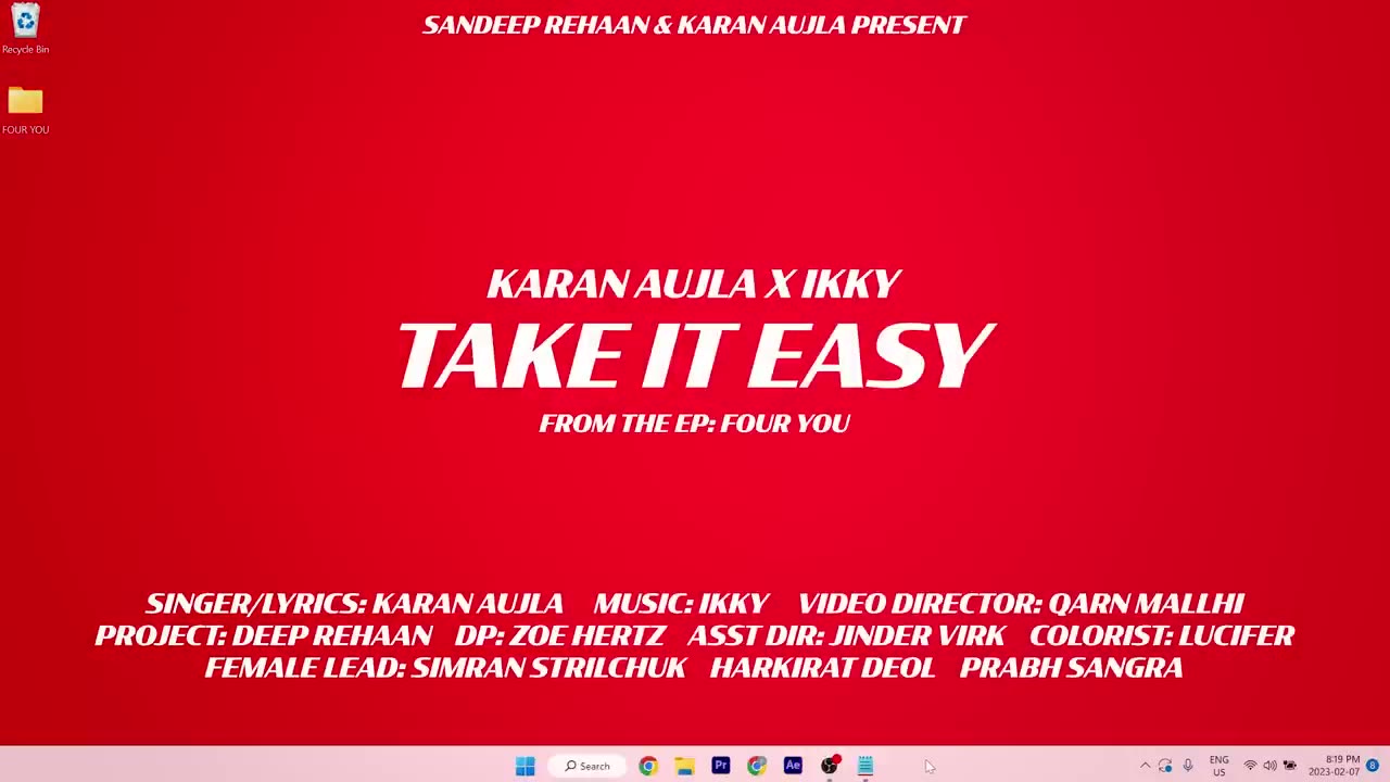 Karan aujla new song Take It Easy