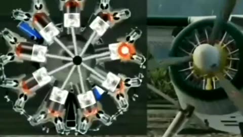 How radial engine works