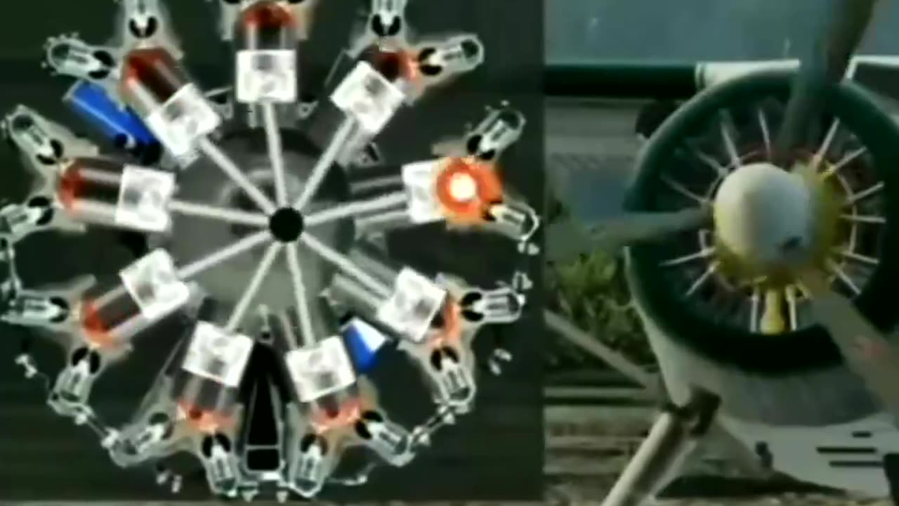 How radial engine works