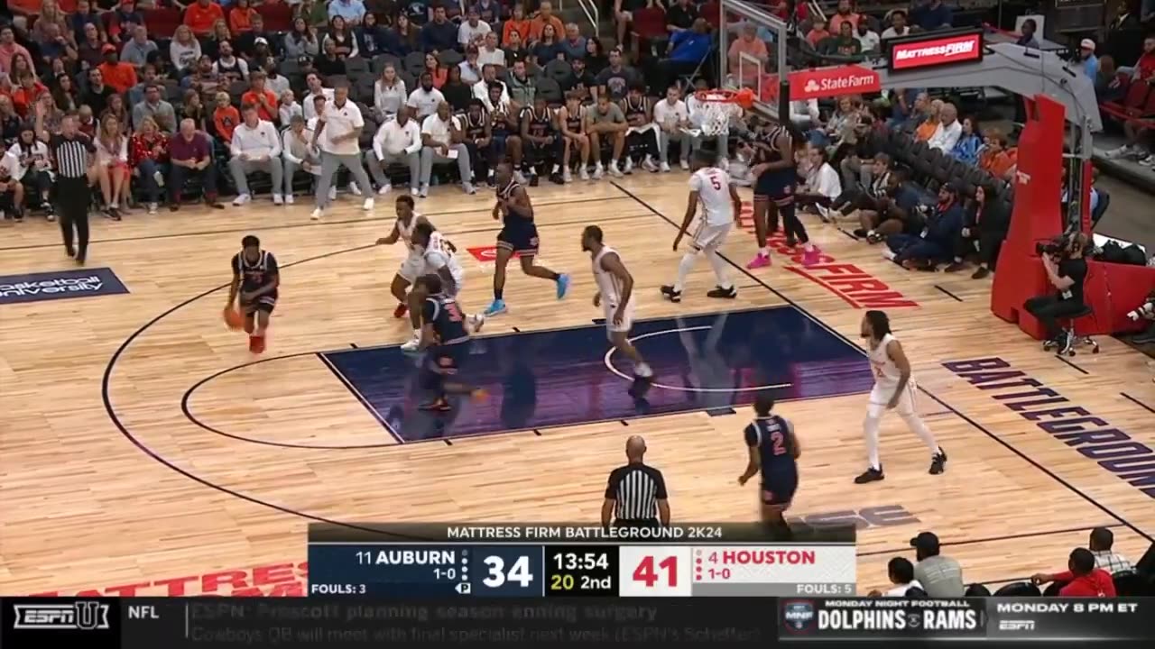 Houston vs Auburn FULL GAME Final Nov 06,2024 |College men's basketball