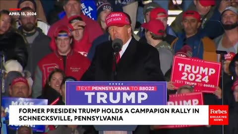 Trump Holds Pennsylvania Campaign Rally After Iran Launches Drone Strikes On Israel