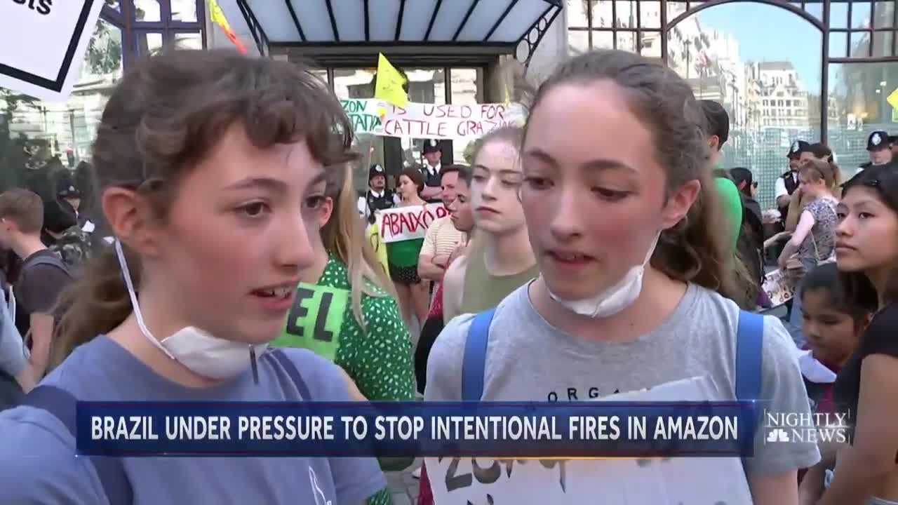 Brazil’s Leadership Under Fire For Blazes Decimating Amazon Rainforest | NBC Nightly News