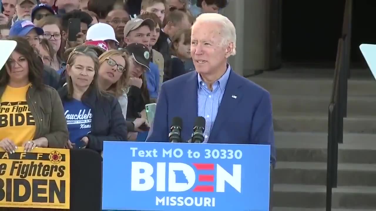 Joe Biden: "We can only reelect Donald Trump"