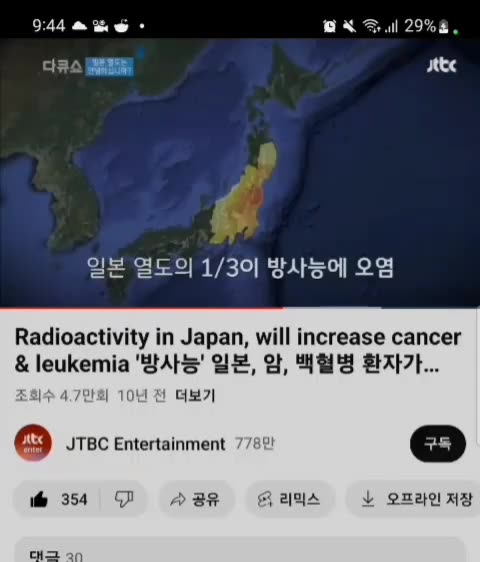You don't know about Japan's radioactive contamination.
