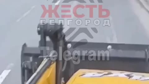 Shells Land on a Belgorod Highway