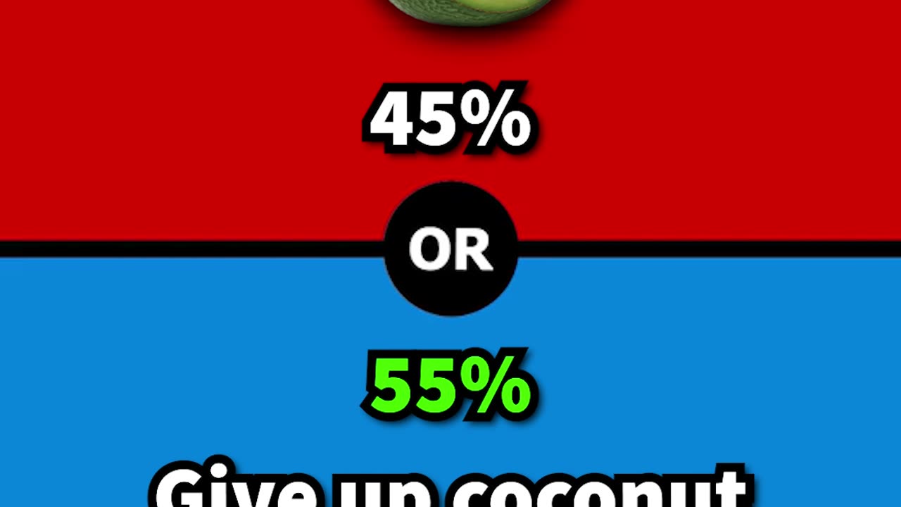 What would you rather? #fruit #food #quiz #game #wouldyourather #trivia