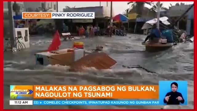 Pagputok ng bulkan sa Tonga nagdulot pa ng tsunami