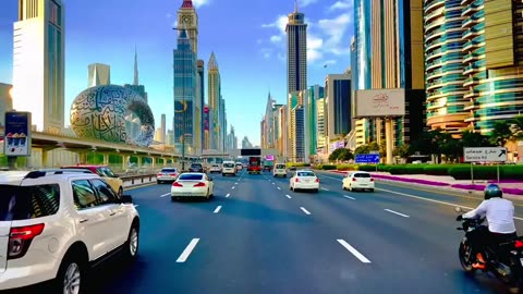 Dubai sheikh zahid road view