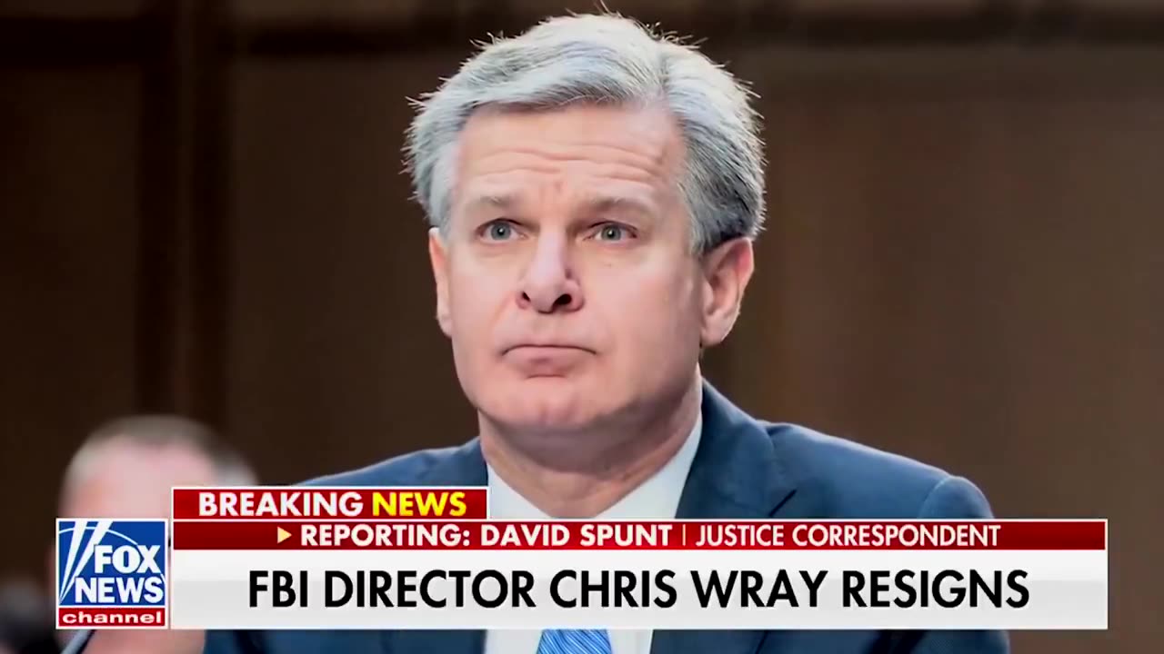 CHRISTOPHER WRAY RESIGNS AS FBI DIRECTOR