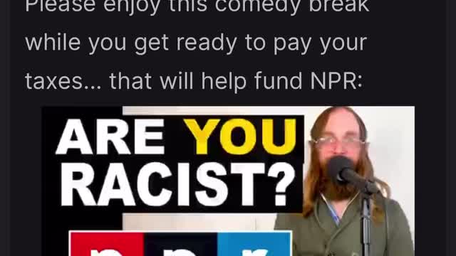 NPR describes why you are a racist.