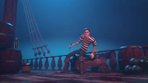 The Unlucky Pirate _ Short Animation