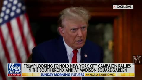 President Trump discusses if he will hold a rally in New York