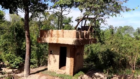 Unbelievable! Build Minority Tree-House and Most beautiful Pool In Forest