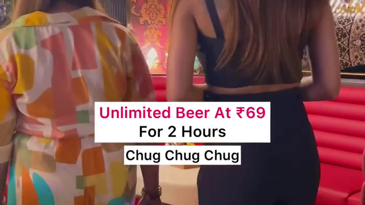 🍻🌞 Unlimited beer at just 69 bucks for 2 hours | More Details in the Comment Box #shorts #viral